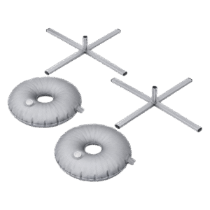 (2pc) Flag cross bases with waterbags