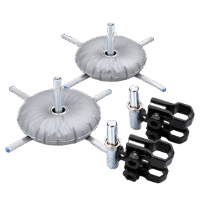 (2pc) Frame Mounts  &  (2pc) Flag Cross Base with Water bag